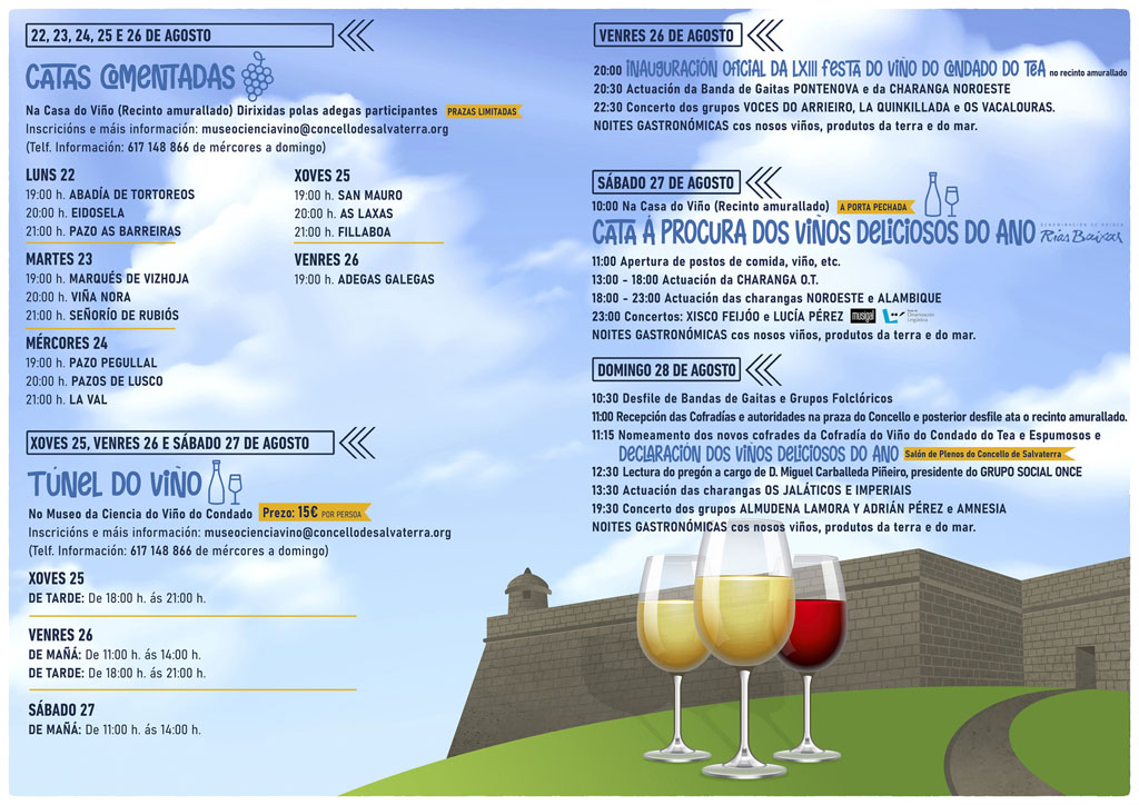 Díptico Festa do Viño 2022 cara B